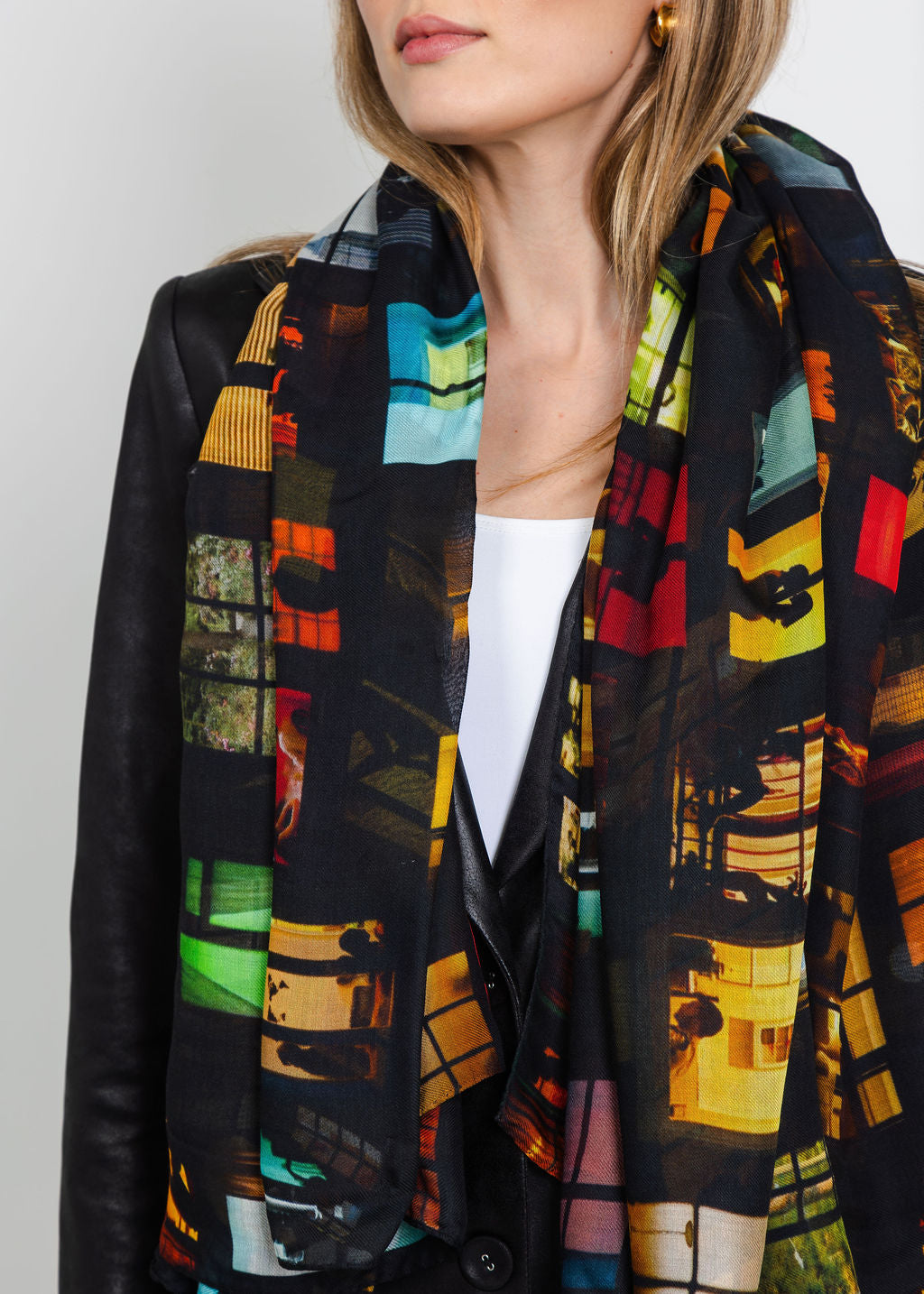 UnbreakIT Scarf in Windows Print available at Barbara Katz