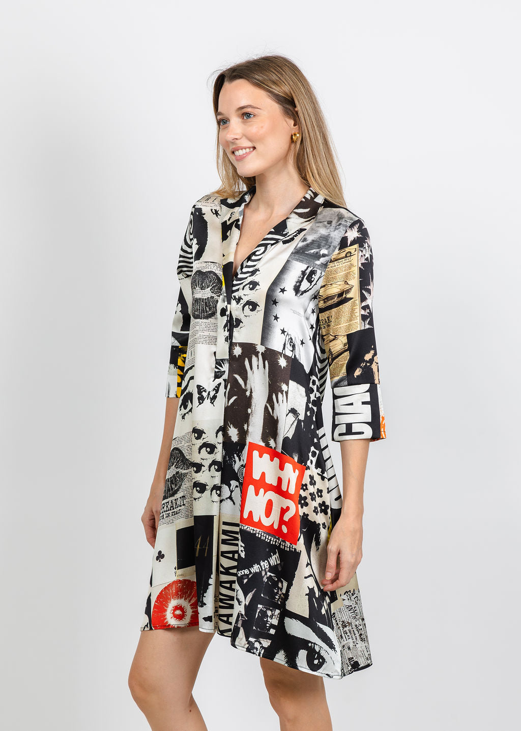 UnbreakIT Wanda Dress in Rock Print available at Barbara Katz
