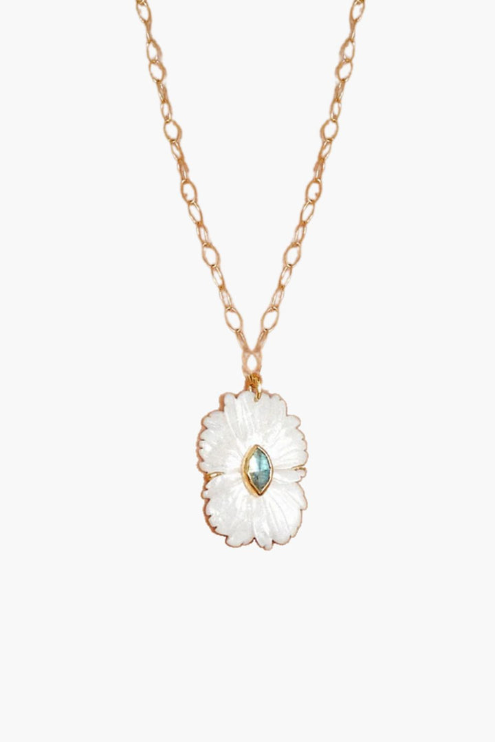 Chan Luu Sandra Mother-of-Pearl Pendant Necklace available at Barbara Katz
