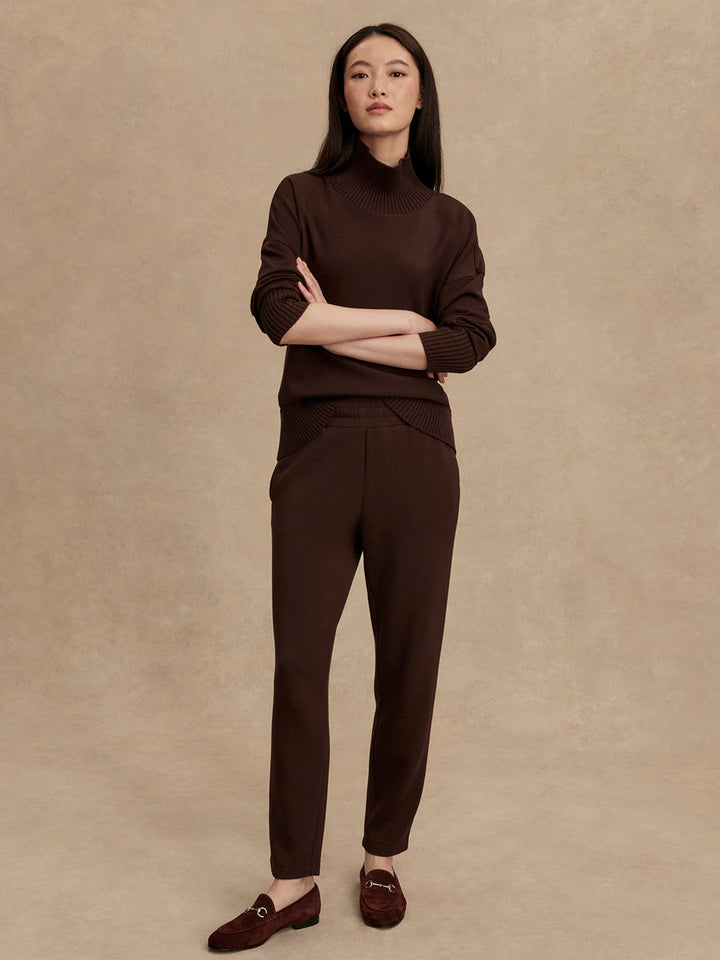 Varley The Slim Pant 25" in Coffee Bean available at Barbara Katz