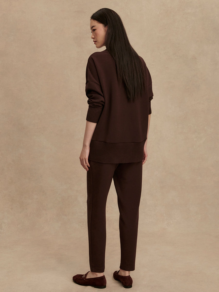 Varley The Slim Pant 25" in Coffee Bean available at Barbara Katz