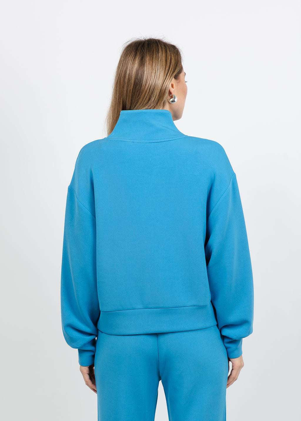 Varley Davidson Sweatshirt in Cendre Blue available at Barbara Katz