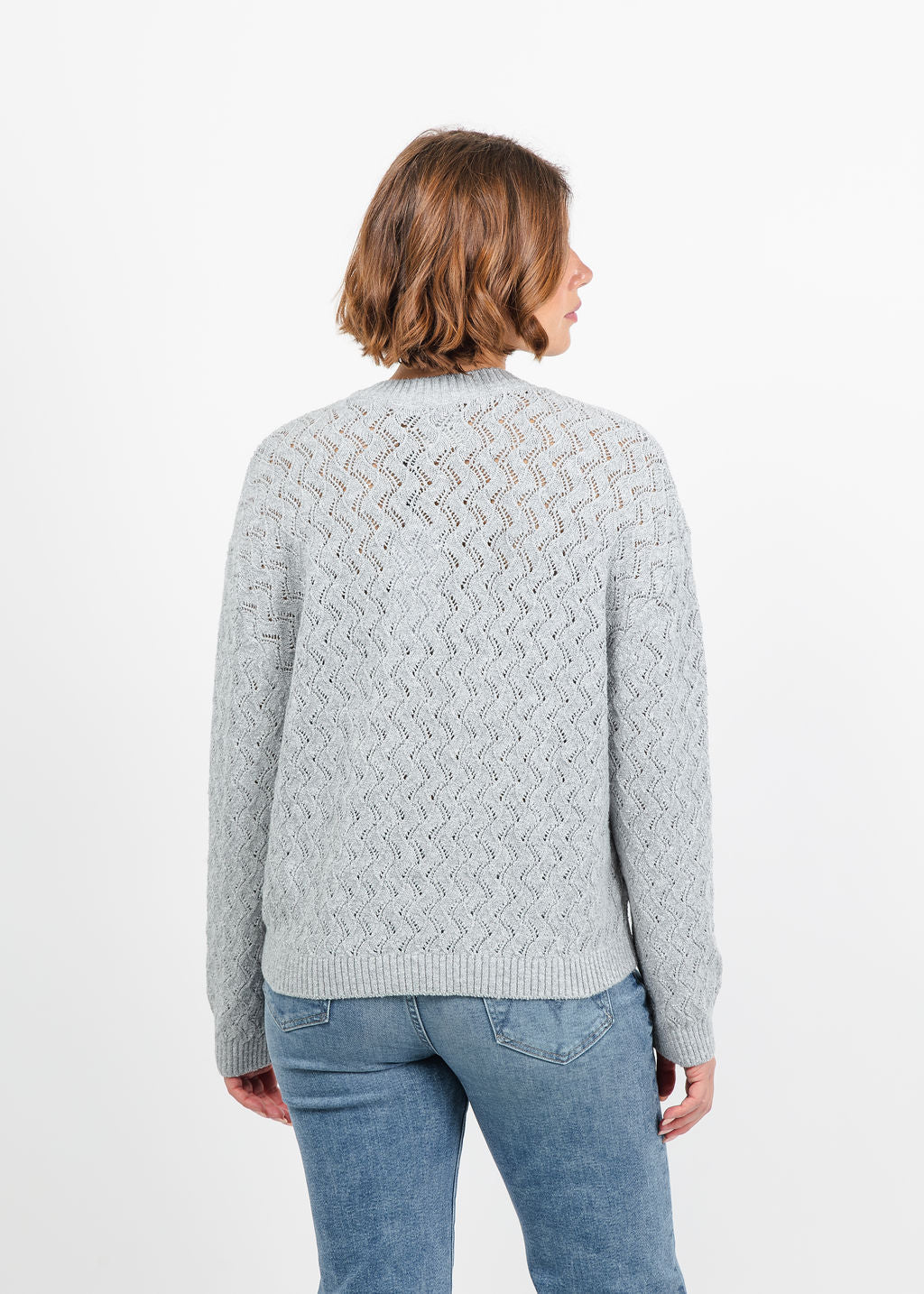Varley Hossler Knit Cardigan in Grey Melange available at Barbara Katz