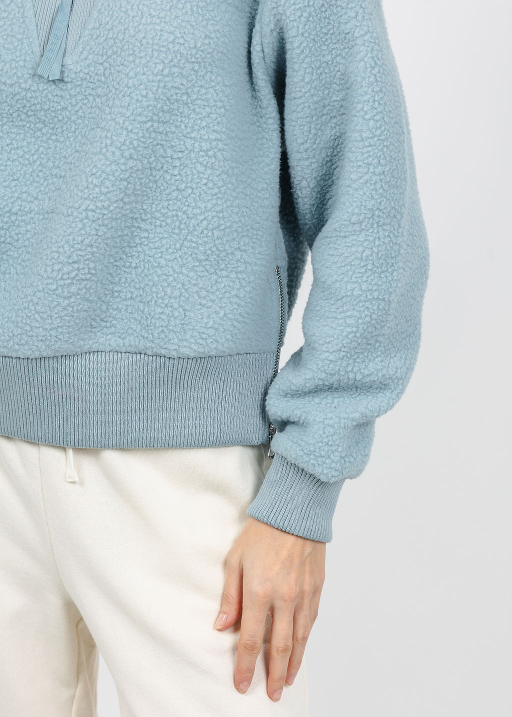 Varley Jaylin Half-Zip Fleece in Tourmaline available at Barbara Katz