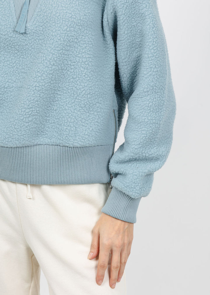 Varley Jaylin Half-Zip Fleece in Tourmaline available at Barbara Katz