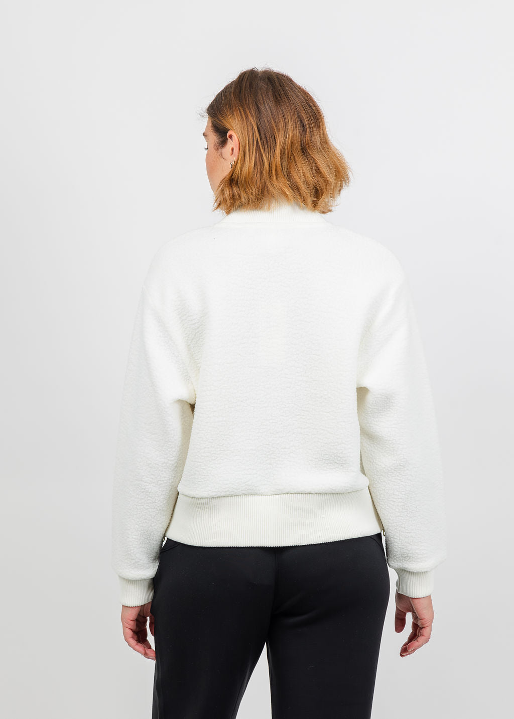 Varley Mumford Half-Zip Fleece - Egret available at Barbara Katz