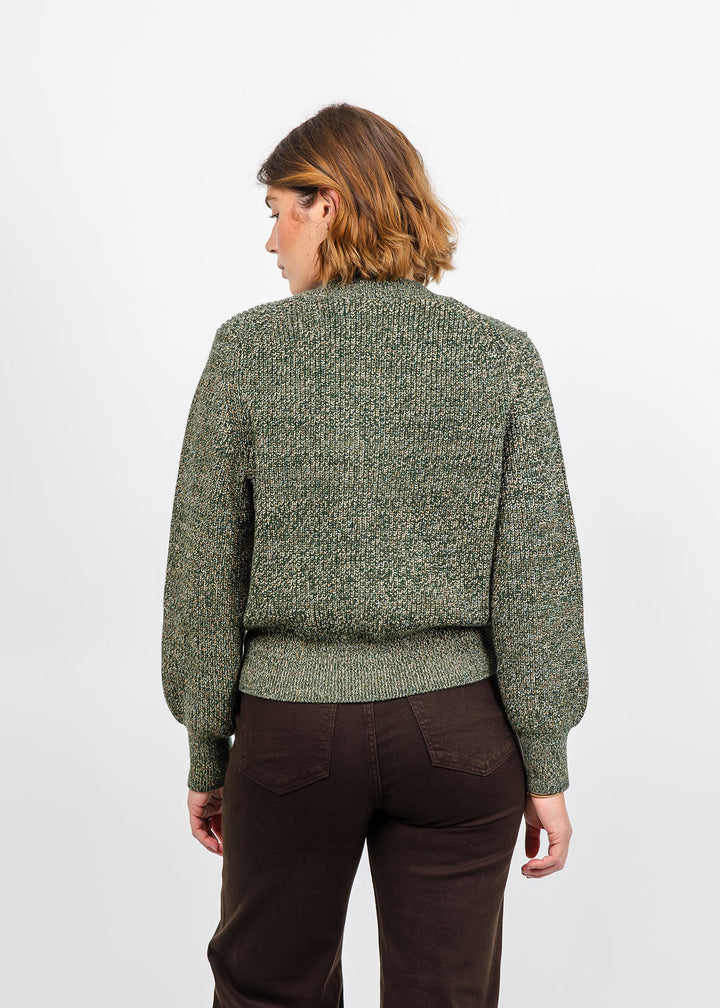 Varley Patricia Rib Cardigan - Ponderosa Pine Fleck available at Barbara Katz