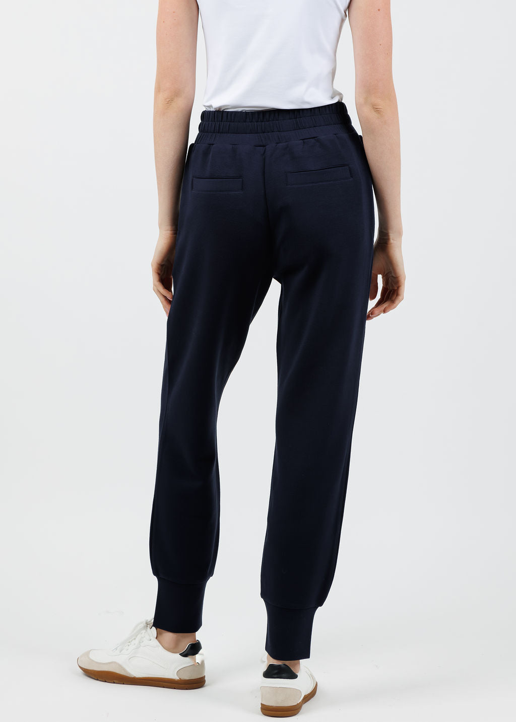 Varley The Slim Cuff Pants 27.5" in Navy available at Barbara Katz