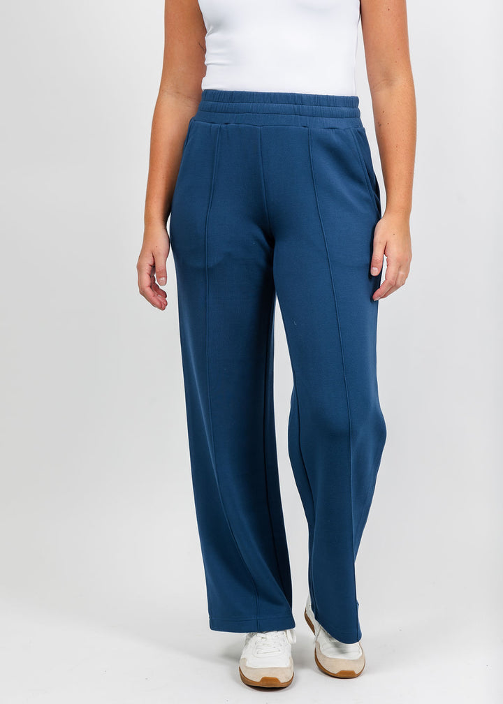 Varley The Wide Leg Pant 30" - Sea Blue available at Barbara Katz
