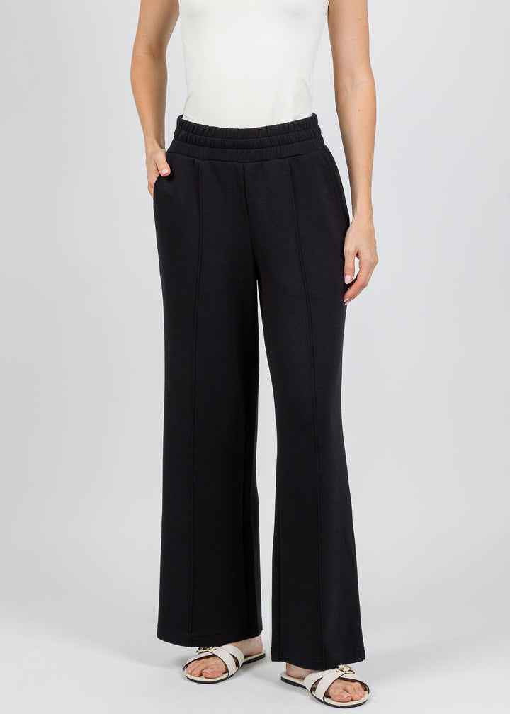 Varley The Wide Leg Pants 28" in Black available at Barbara Katz