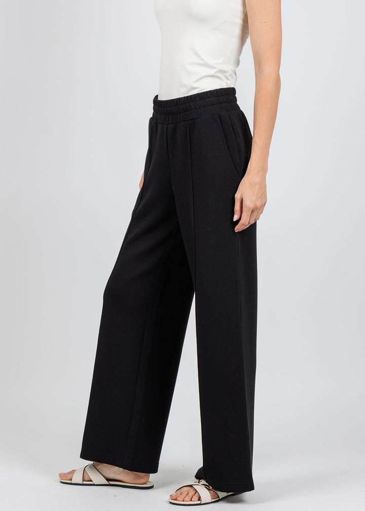 Varley The Wide Leg Pants 28" in Black available at Barbara Katz