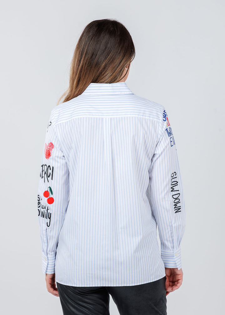 Vilagallo Isa Graffiti Shirt available at Barbara Katz