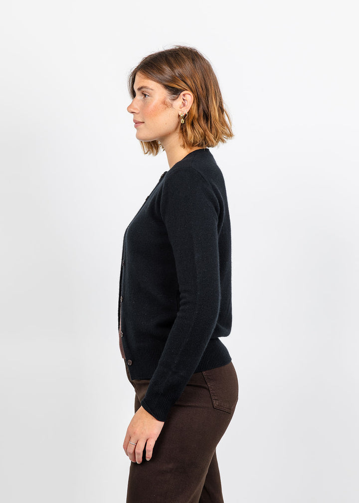 Vilagallo Layered Sweater - Black/Brown available at Barbara Katz