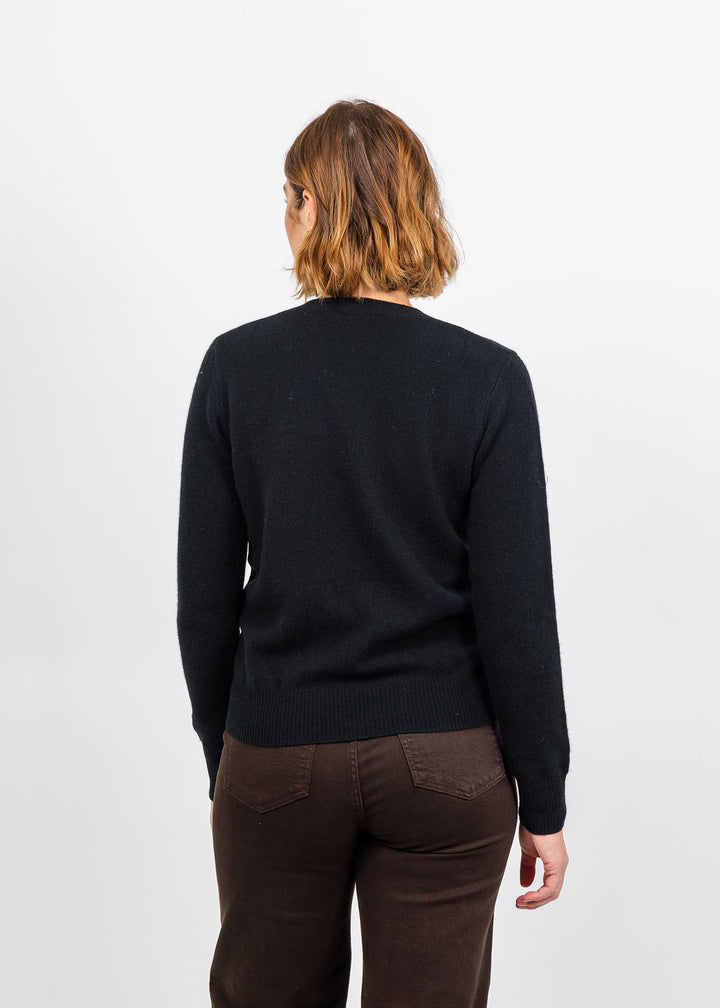 Vilagallo Layered Sweater - Black/Brown available at Barbara Katz