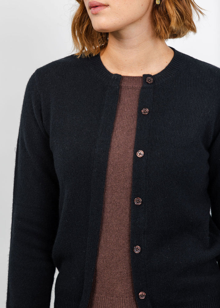 Vilagallo Layered Sweater - Black/Brown available at Barbara Katz