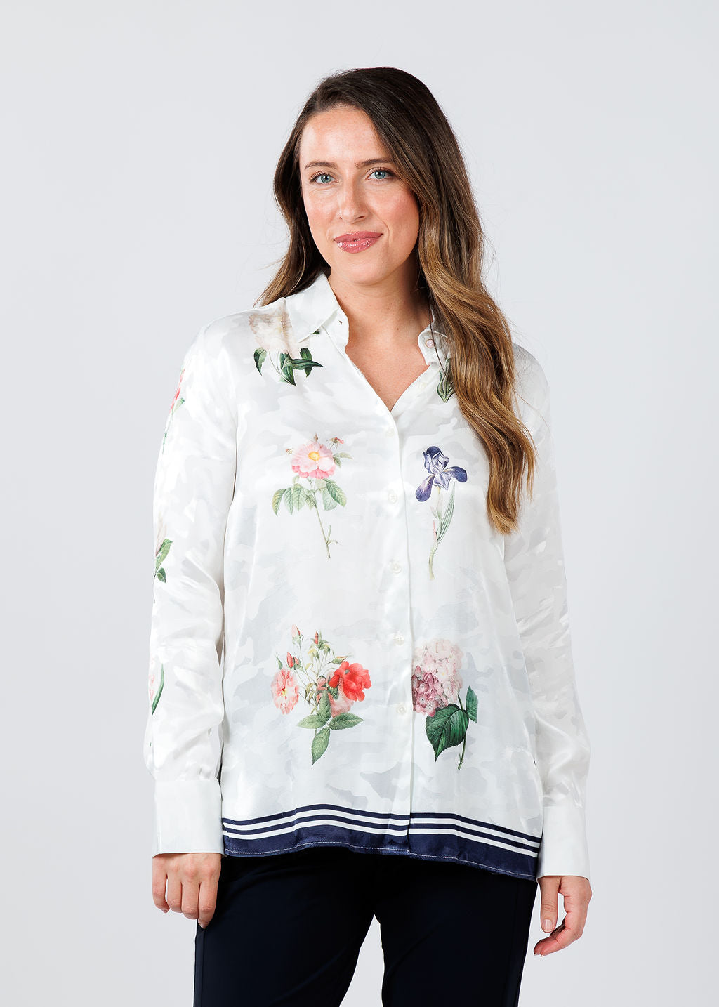 Vilagallo Mariela Jacquard Shirt available at Barbara Katz