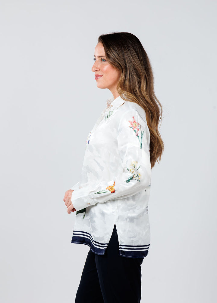 Vilagallo Mariela Jacquard Shirt available at Barbara Katz
