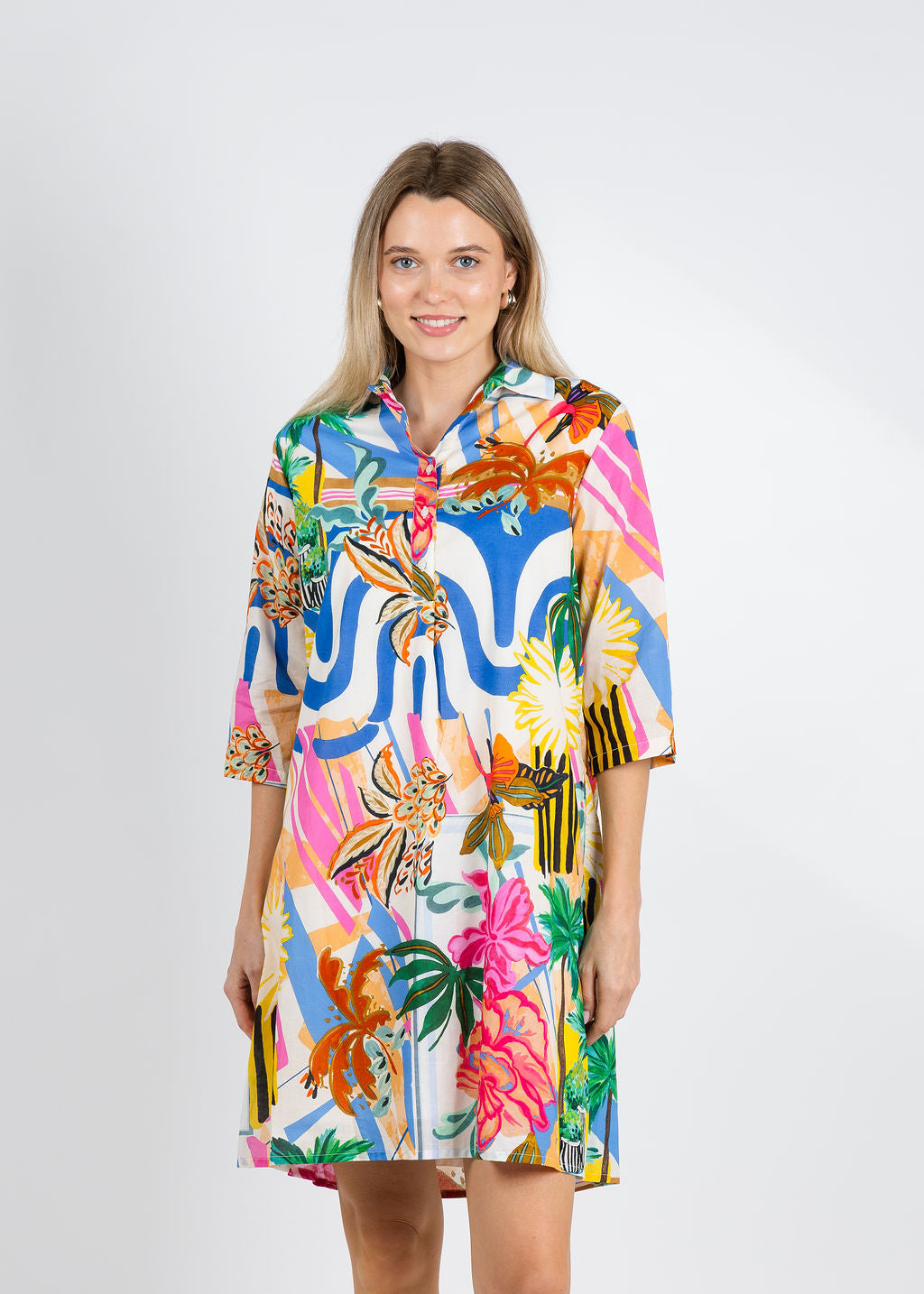 Vilagallo Tyanna Como Print Dress available at Barbara Katz