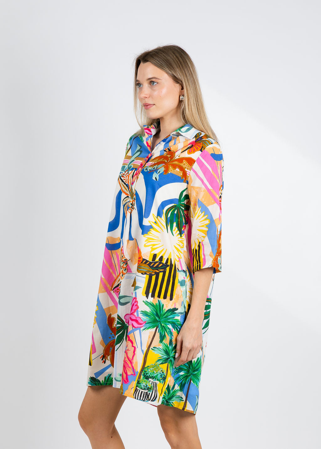 Vilagallo Tyanna Como Print Dress available at Barbara Katz