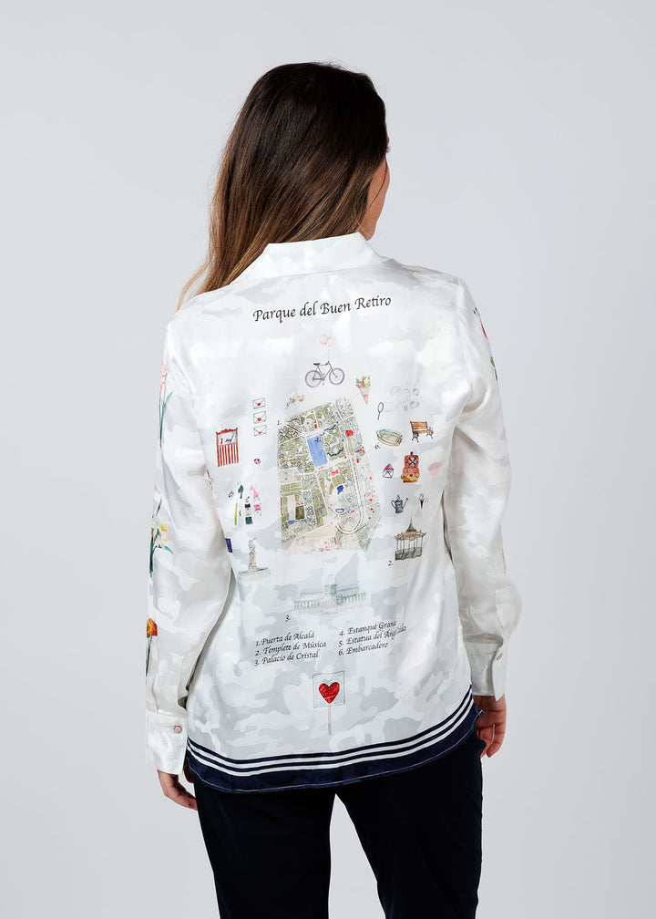 Vilagallo Mariela Jacquard Shirt available at Barbara Katz