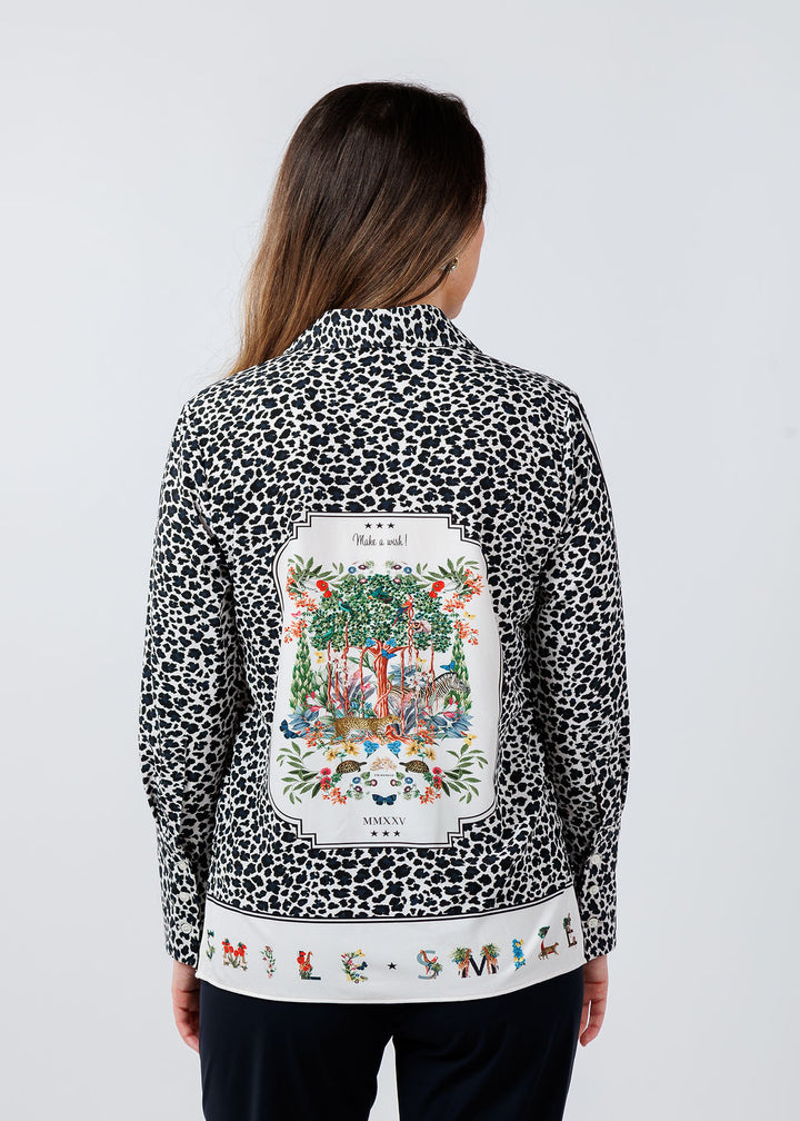 Vilagallo Tea Leopardo Shirt available at Barbara Katz