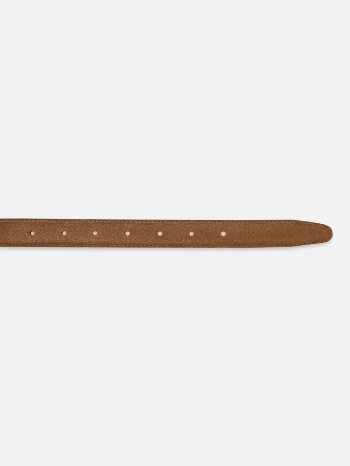 Frame The Suede Square Buckle Belt in Date available at Barbara Katz