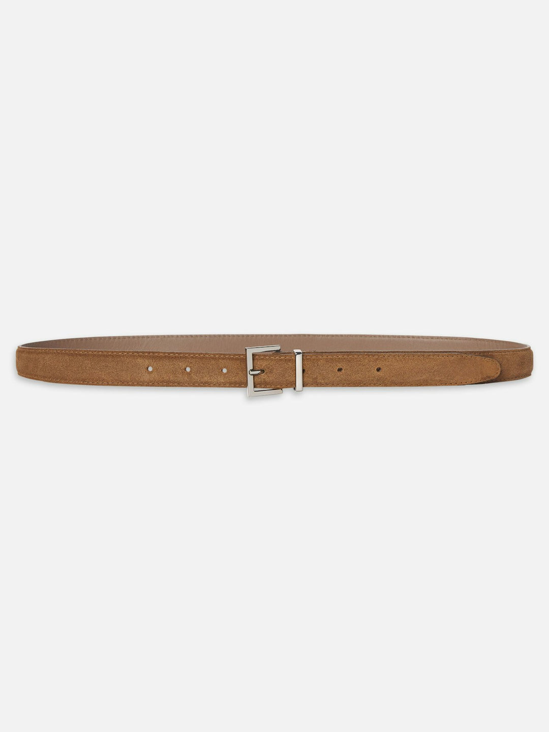 Frame The Suede Square Buckle Belt in Date available at Barbara Katz