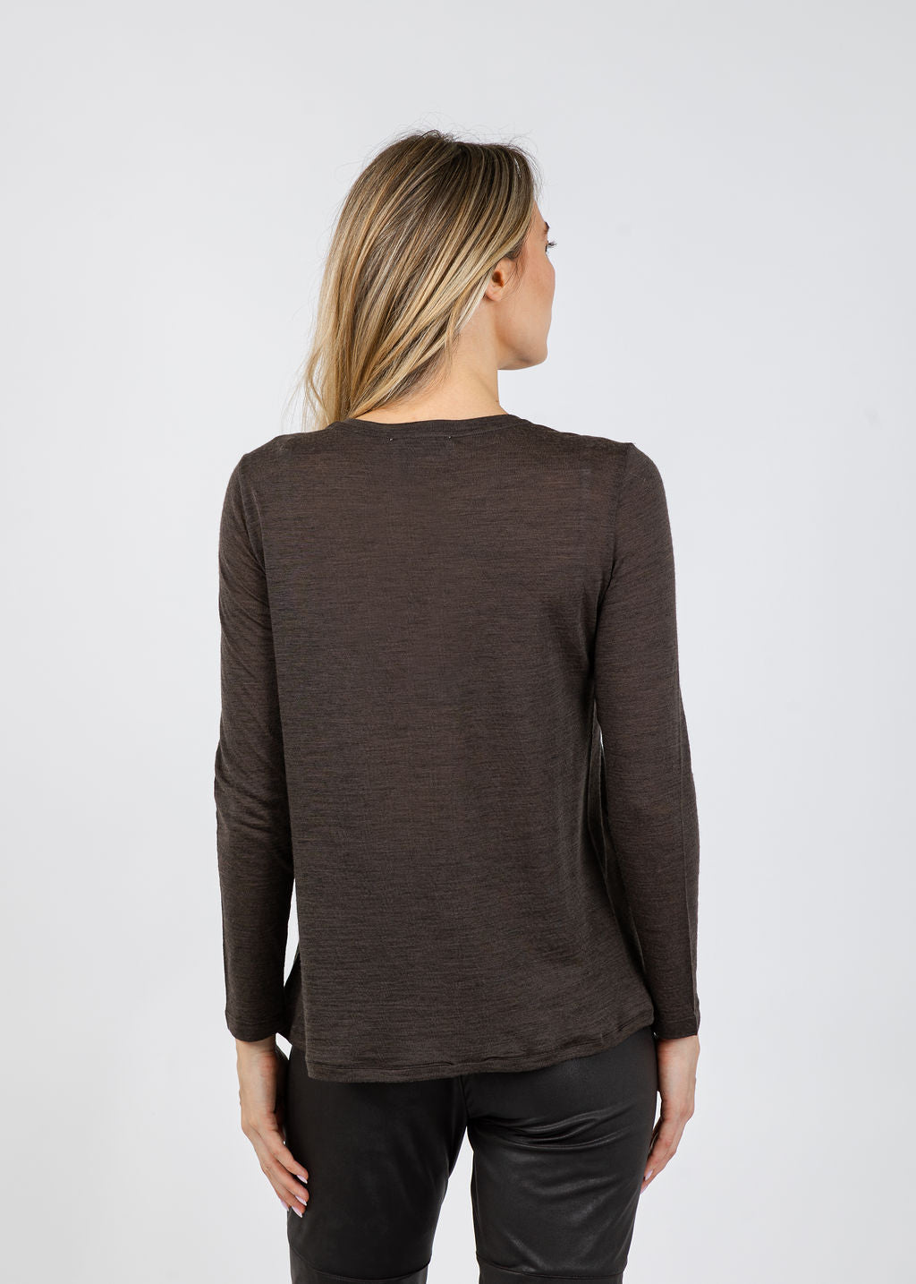 WHYCI Floral Long Sleeve Combo Top in Moro available at Barbara Katz