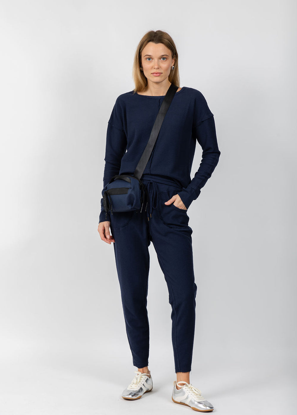 Wearables Annika Sweater and Kiefer Pants in Navy available at Barbara Katz