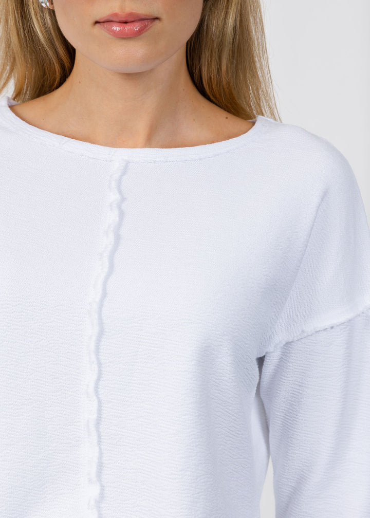 Wearables Annika Sweater in White available at Barbara Katz