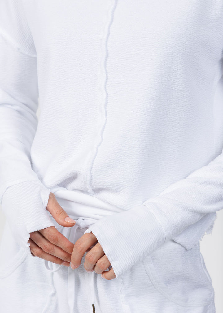 Wearables Annika Sweater in White available at Barbara Katz