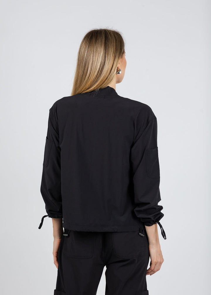 XCVI Wearables Bach Bomber Jacket in Black available at Barbara Katz