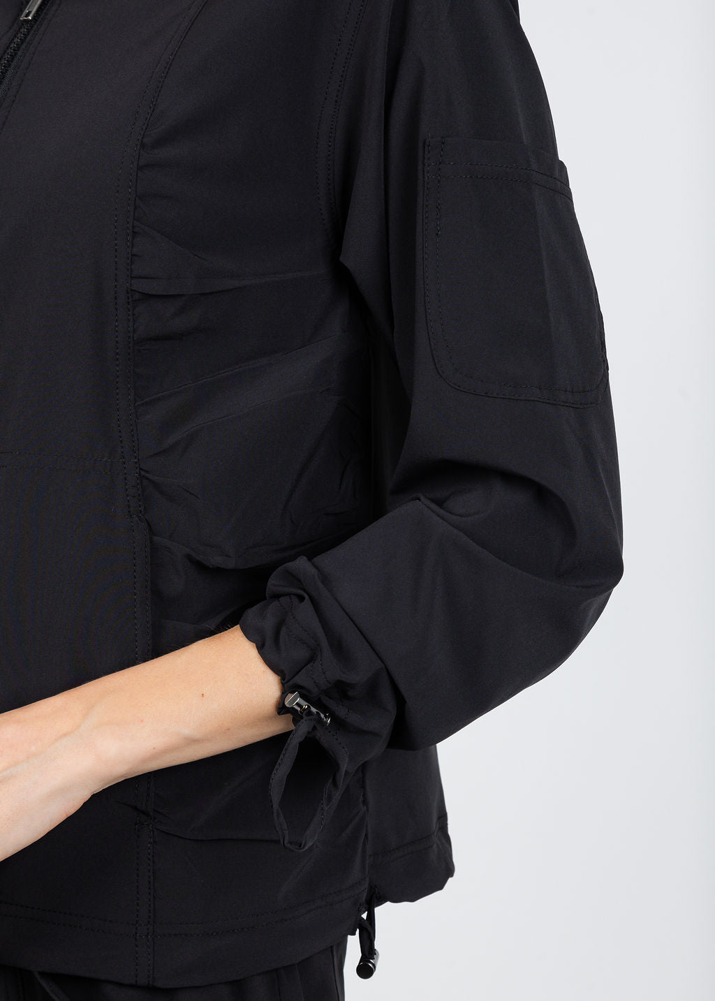 XCVI Wearables Bach Bomber Jacket in Black available at Barbara Katz