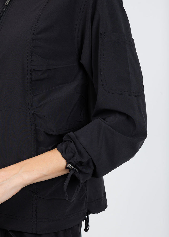XCVI Wearables Bach Bomber Jacket in Black available at Barbara Katz