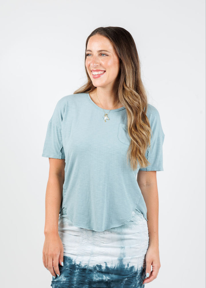 Wearables Duval Tee in Ocean Front available at Barbara Katz
