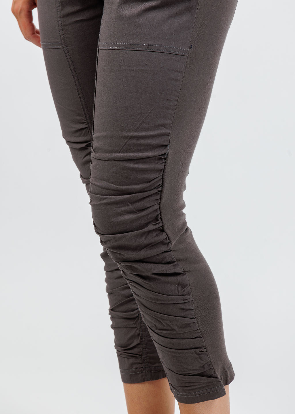 Wearables Geyser Crop Pants in Charcoal available at Barbara Katz