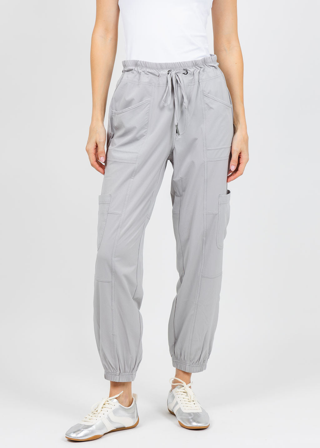 Wearables by XCVI Theobald Cargo Jogger in Acrtic available at Barbara Katz