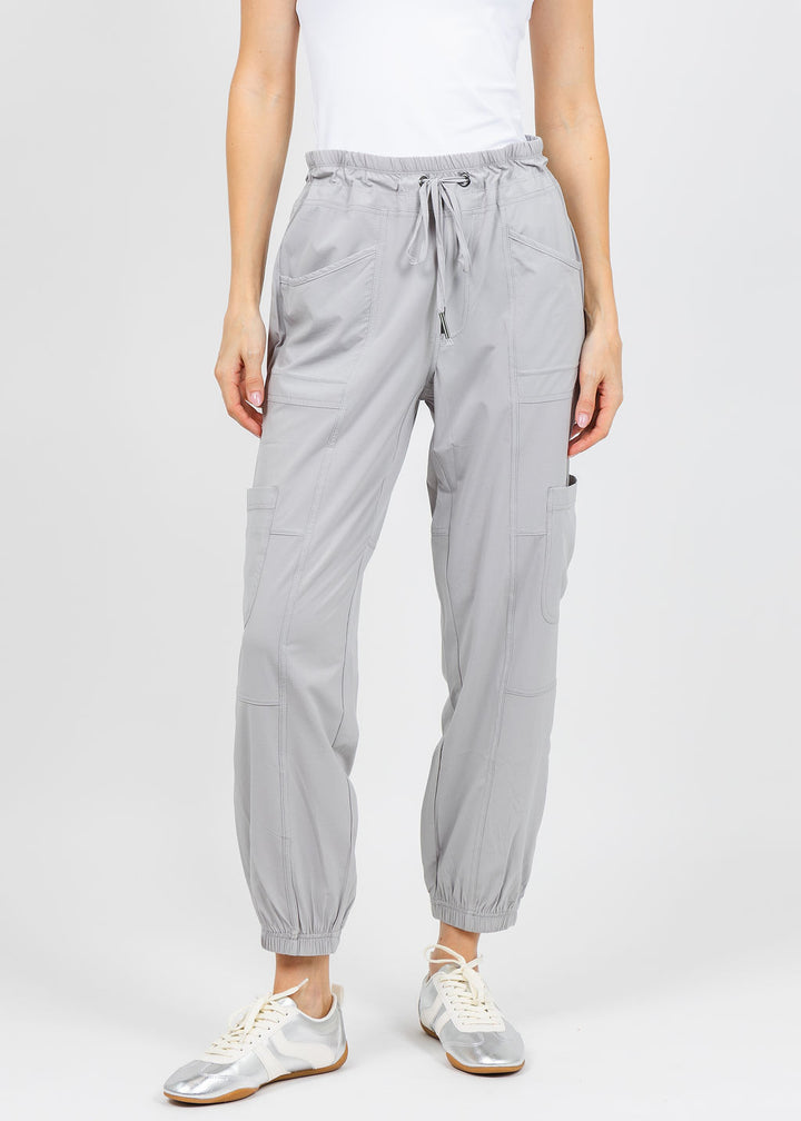 Wearables by XCVI Theobald Cargo Jogger in Acrtic available at Barbara Katz