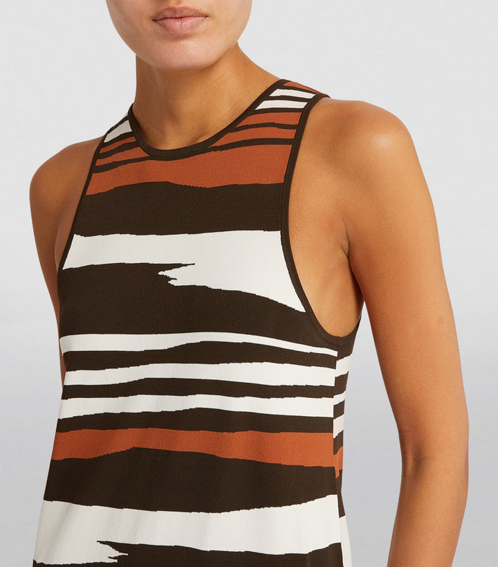 Zebra Print Ifrem Midi Dress