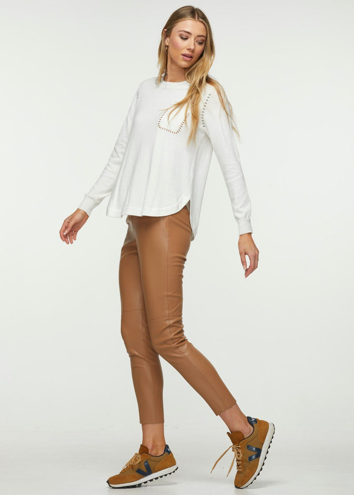 Whip Stitch Sweater - Snow