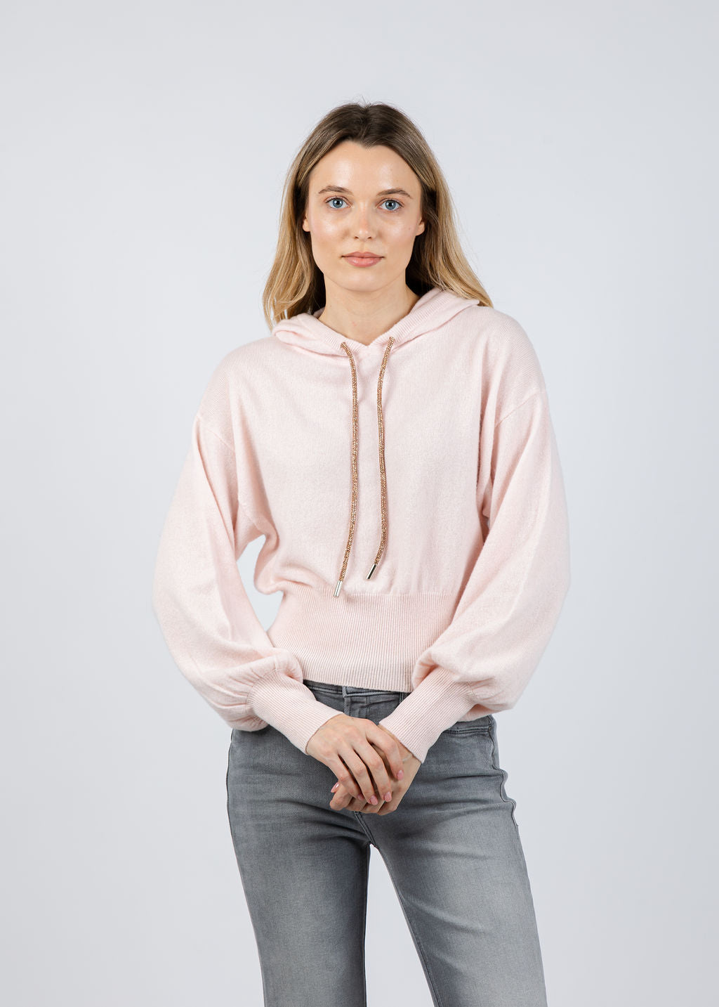 Whisper by Brodie Hillary Hoodie in Quartz Pink available at Barbara Katz