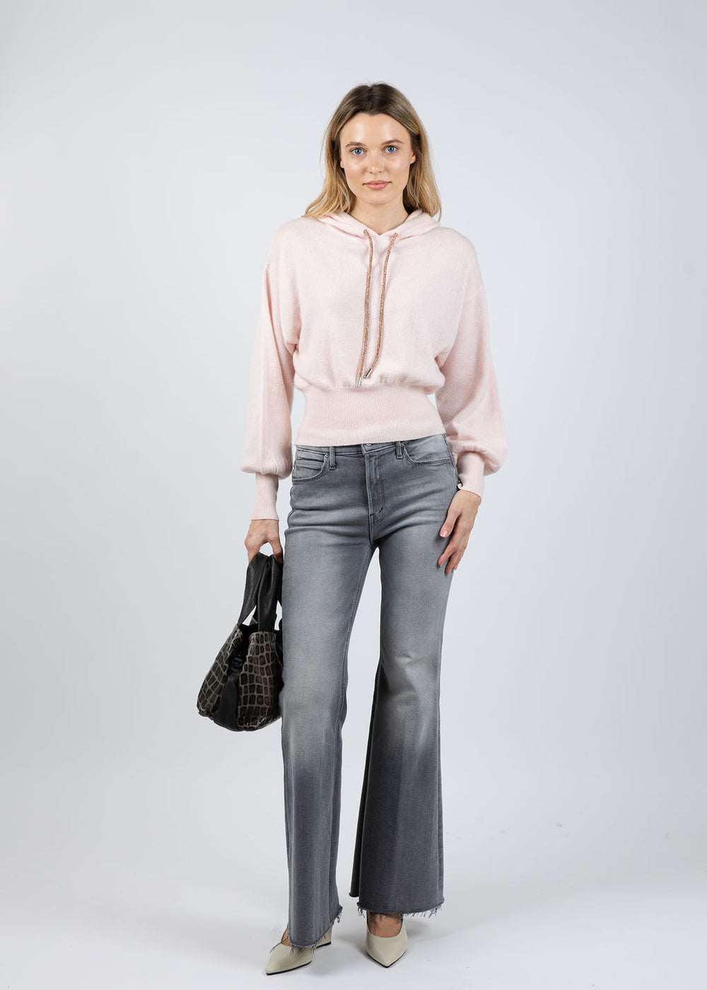 Whisper by Brodie Hillary Hoodie in Quartz Pink available at Barbara Katz