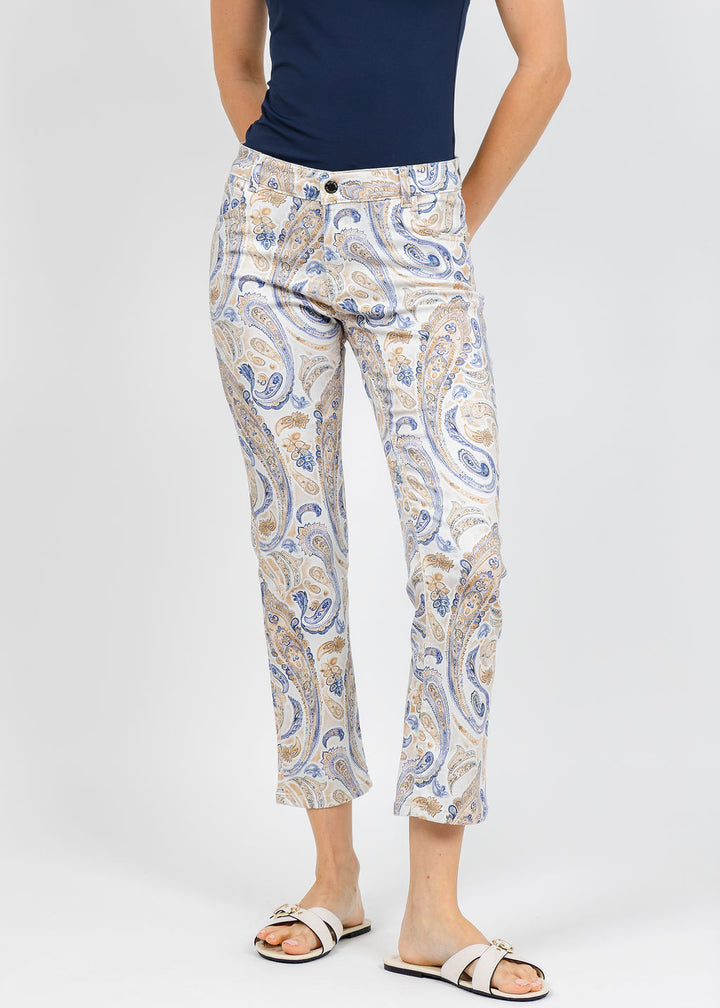 Wonderjeans Ankle Jean 27" in Boho Paisley available at Barbara Katz
