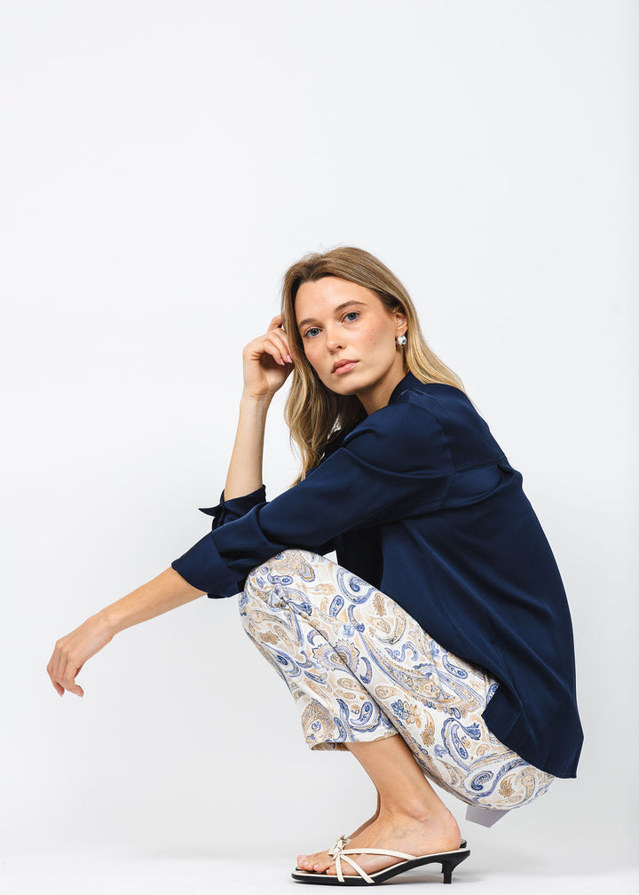 Wonderjeans Ankle Jean 27" in Boho Paisley available at Barbara Katz