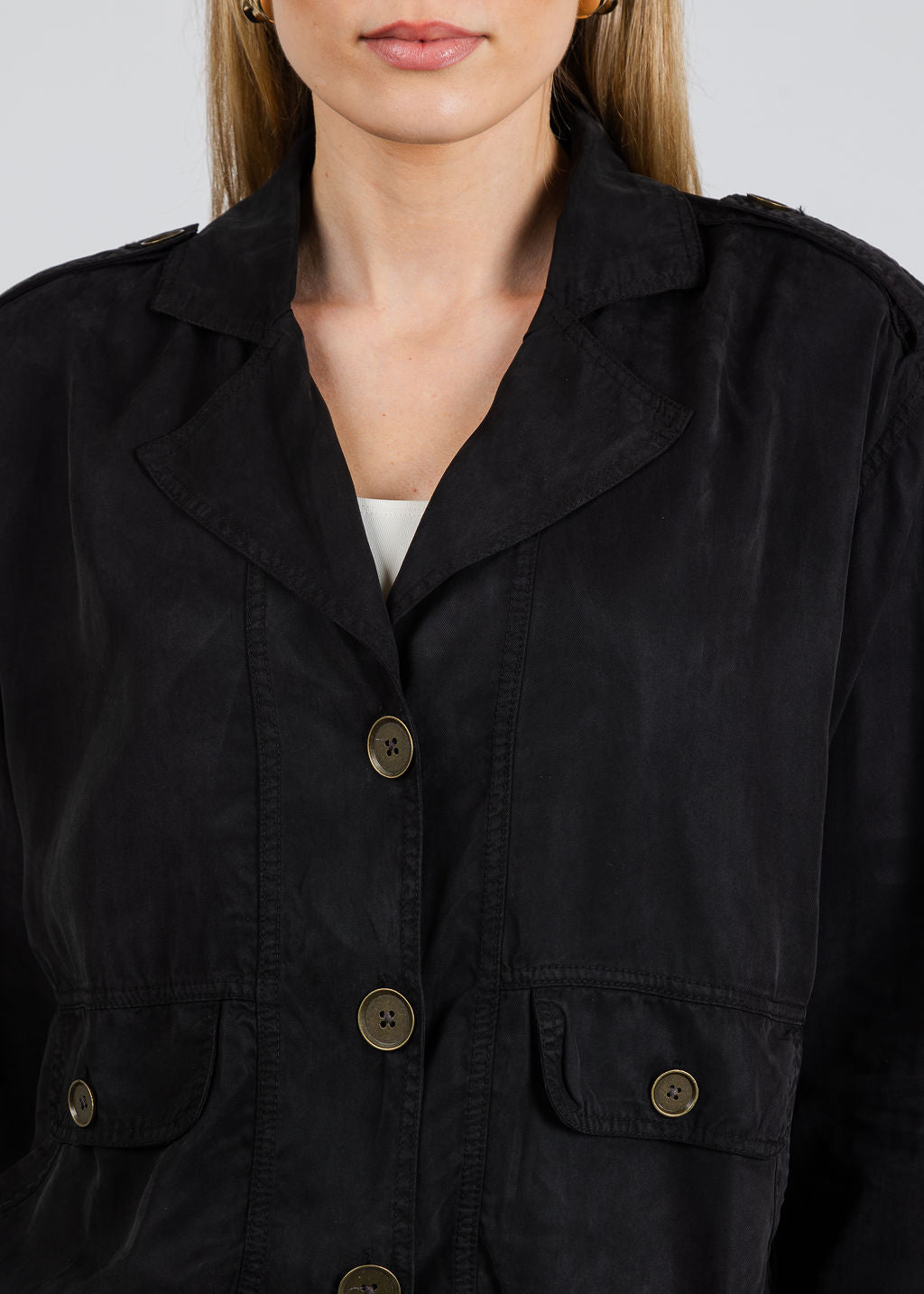XCVI Miro Jacket in Black available at Barbara Katz