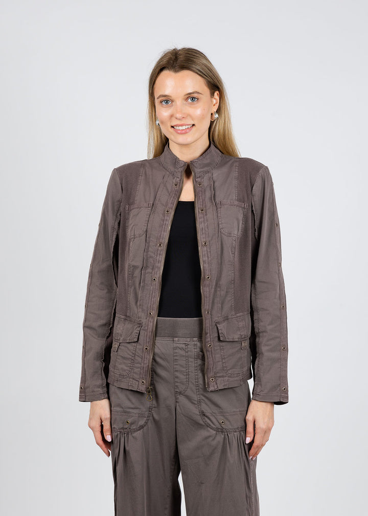 XCVI Murphy Zip-Up Jacket in Virtuoso Pigment available at Barbara Katz