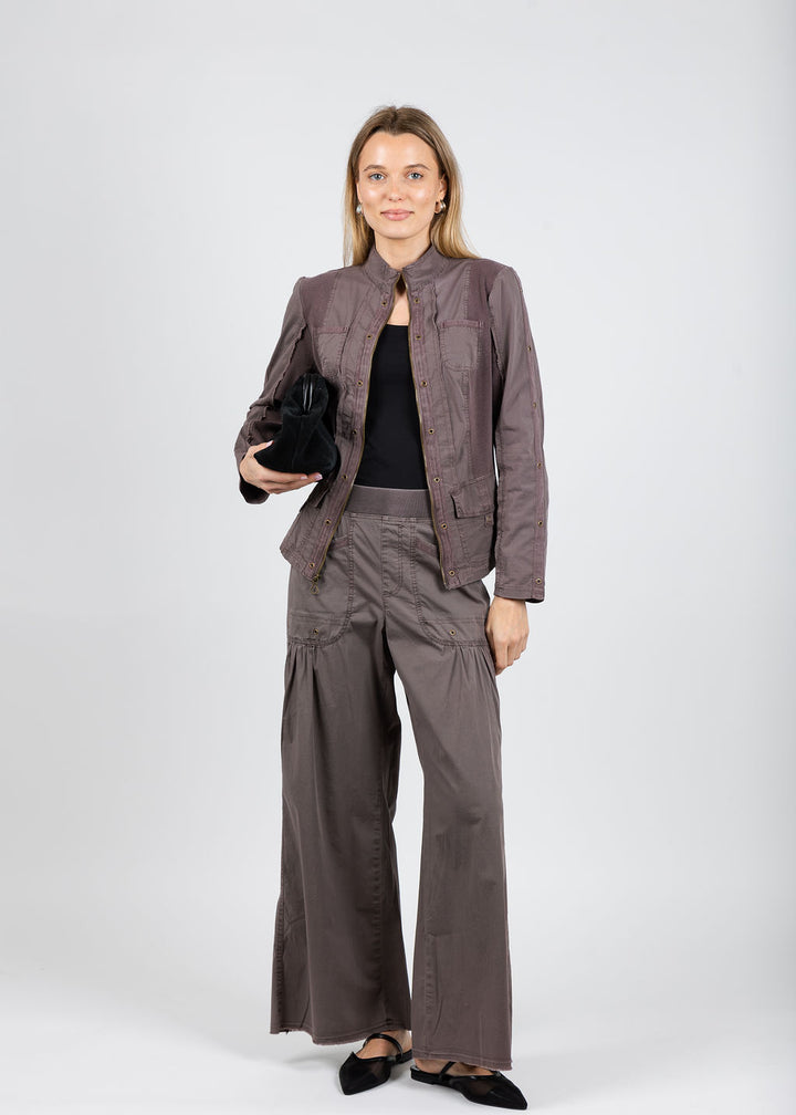 XCVI Murphy Zip-Up Jacket & Brently Wide Leg Pants in Virtuoso Pigment available at Barbara Katz