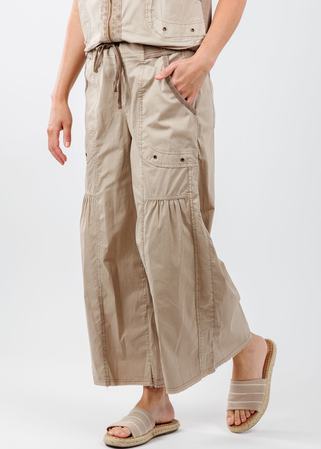XCVI Seaver Gaucho Pants in Tanglewood available at Barbara Katz