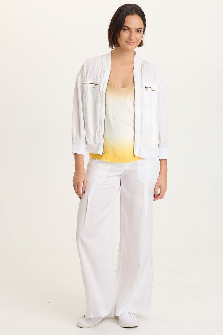 XCVI Wynton Jacket in White available at Barbara Katz
