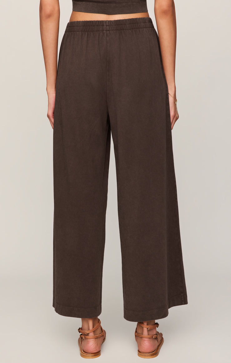 Z Supply Scout Jersey Pants in Dark Chocolate available at Barbara Katz